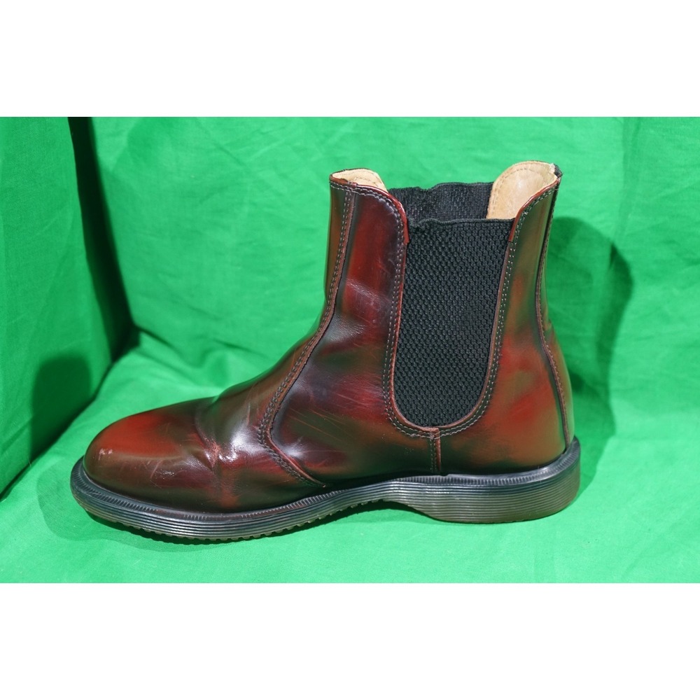 Dr. Martens Vegan Flora Chelsea Boots Cherry Red Women's 6 - Picture 5 of 9